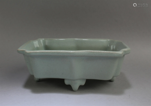 Chinese Porcelain Rectangular-shaped Ink Washer