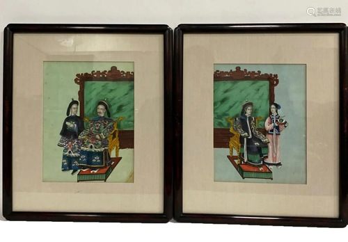 A Pair of Antique Framed Painting