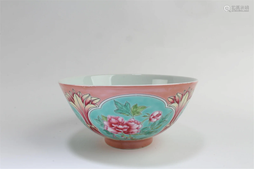 Chinese Famille Verte Porcelain Bowl