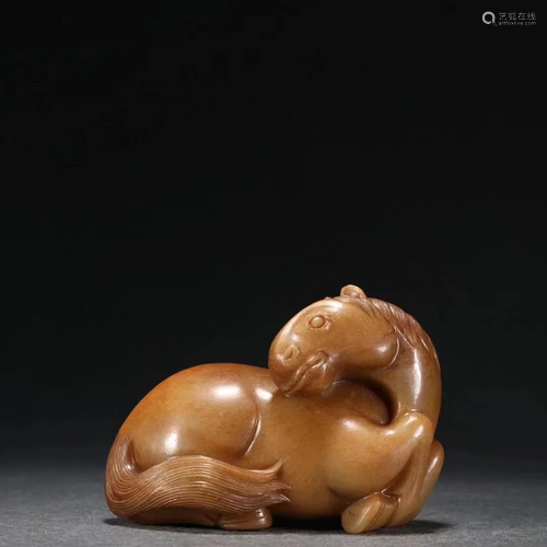 A Carved Riverbed Jade Ornament