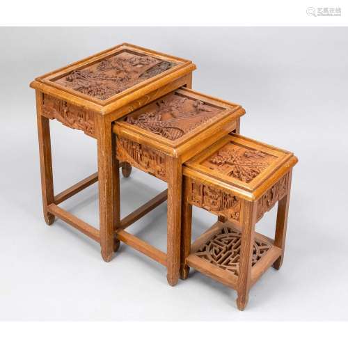 3 nested side tables, China, 2