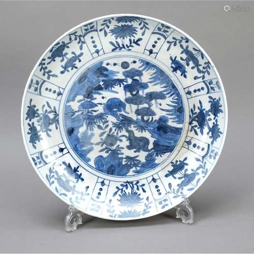 Blue & White Charger, China, 1