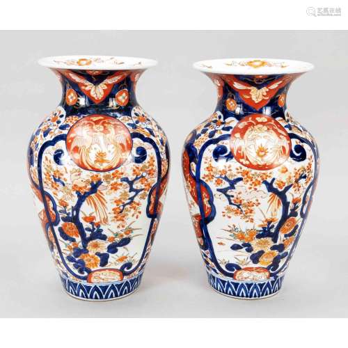 Pair of Imari vases, Japan, pr