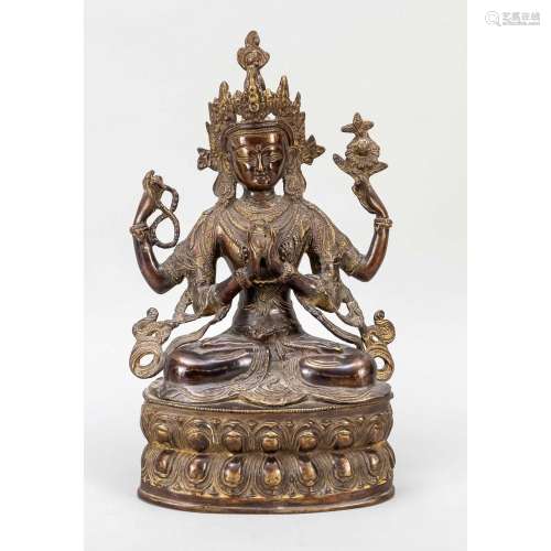 Large Buddhist saint figure, C