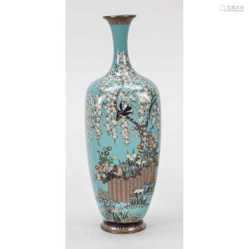 Cloisonné vase, Japan (Shippo)