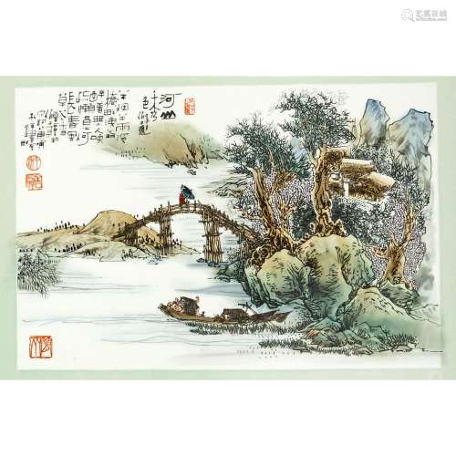 Porcelain painting, China, 20t
