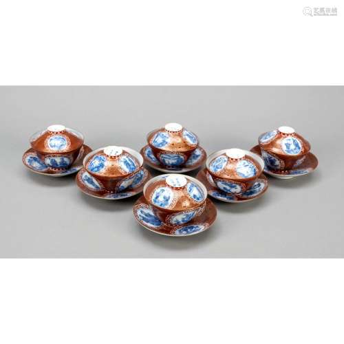6 Eggshell Rice Bowls, Japan,