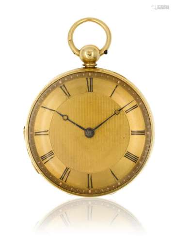HUNT & ROSKELL IN GOLD WITH DUPLEX ESCAPEMENT, CIRCA 184...