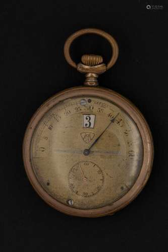 WATCH WITH JUMPING AND RETROGRADE INDICATION, CIRCA 1900