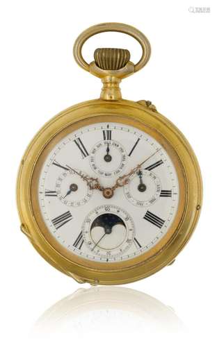 WATCH WITH CALENDARS, CIRCA 1900