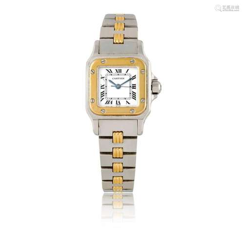 CARTIER SANTOS AUTOMATIC IN STEEL AND GOLD, 90s