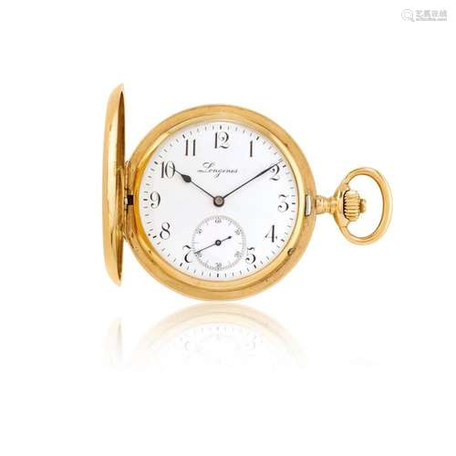 LONGINES HUNTER-CASE IN GOLD, CIRCA 1910