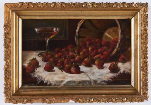 American Impressionist Still Life of Strawberries