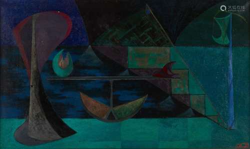 William Bomar "Question of Night" Oil on Canvas