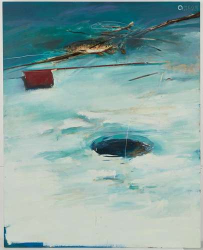 Deborah Oropallo Ice Oil on Masonite