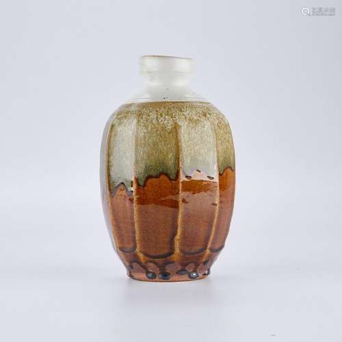 Warren MacKenzie Fluted Vase - Double Stamped