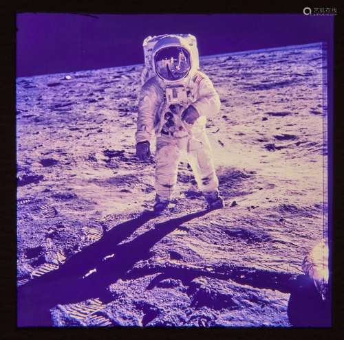 70mm Original NASA Transparency Aldrin Apollo 11