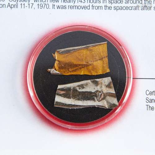 Apollo 13 Flown Kapton Fragments on COA
