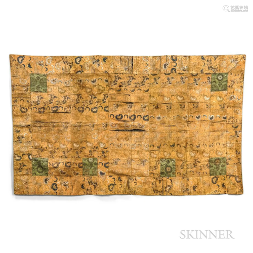 Two Brocade Buddhist Monk's Robes, Kesa, Japan, 18th/19...