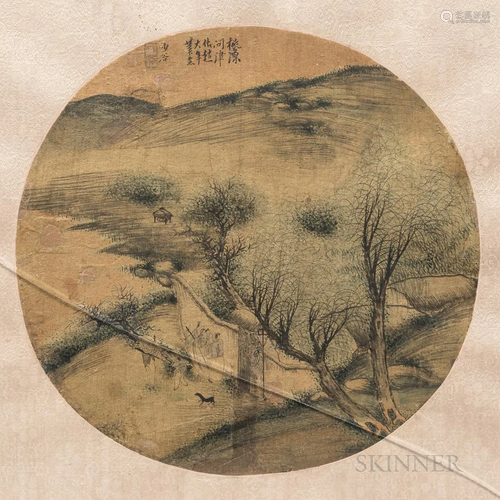 Painting Depicting a Landscape, China, in the manner of Zhou...