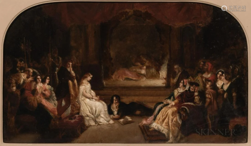 Daniel Maclise, R.A. (British, 1806-1870) The Play Scene, Ha...