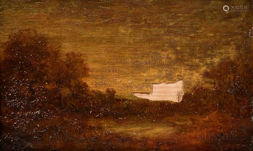 American School, Late 19th Century Landscape in Golden Autum...