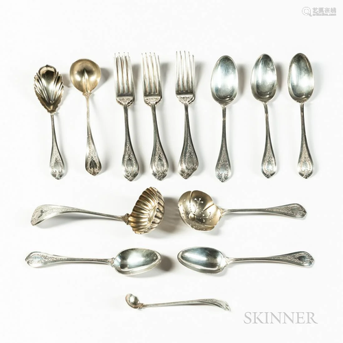 Sterling Silver Braverman & Levy Partial Flatware Set, S...