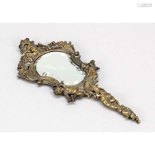 Historicist hand mirror in roc