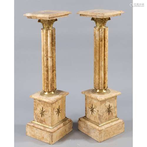 Pair of columns/postaments, 20