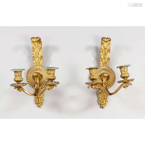 Pair of sconces, late 19th cen