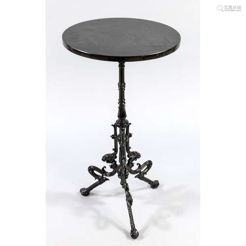 Bistro table, 20th c., cast ir