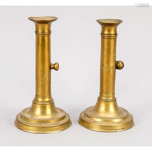 Pair of candlesticks, 19th cen