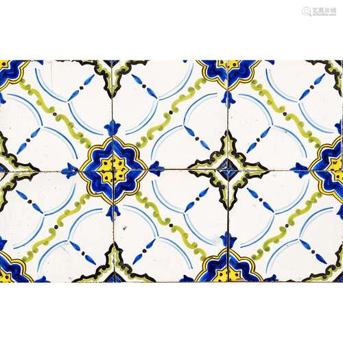 21 Tiles, Holland, 19th c. Thr