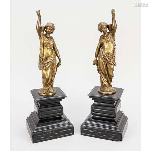 Pair of figural candlesticks/s