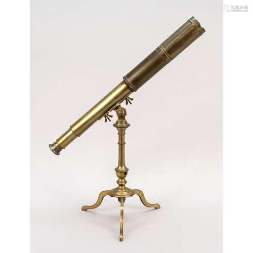 Telescope with tripod, late 19