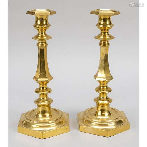 Pair of candlesticks, 20th cen