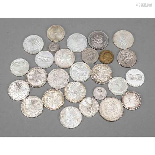 Mix of silver coins 20th centu