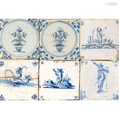 Large mixed lot of tiles, prob