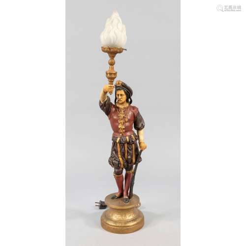 Figural lamp, 19th/20th centur