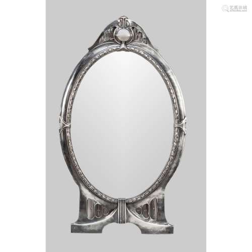 Art Nouveau wall mirror, aroun