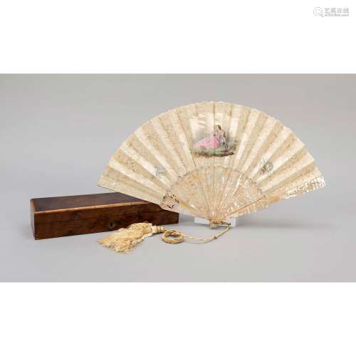 Fan with romantic scene, 2nd h