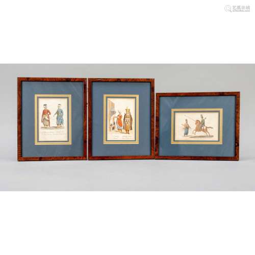 3 colour lithographs, France,