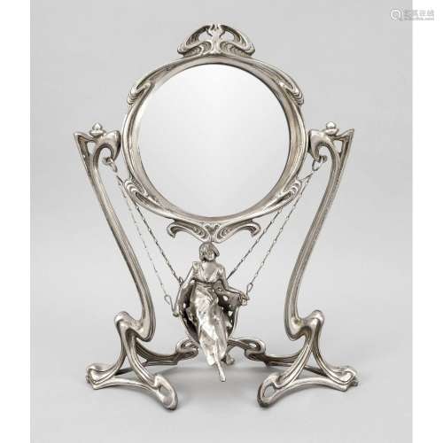 Art nouveau table mirror with