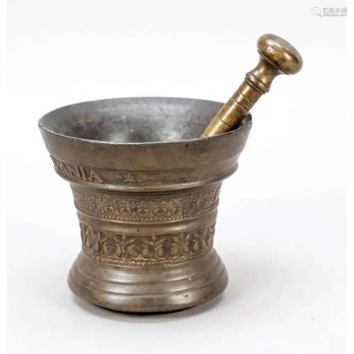 Goblet with pestle, 17th centu