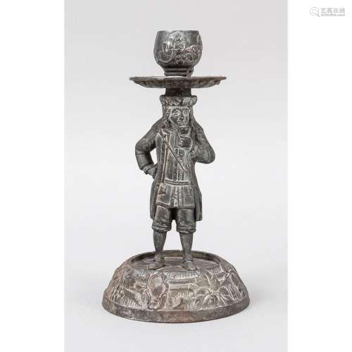 Figural candlestick, late 19th