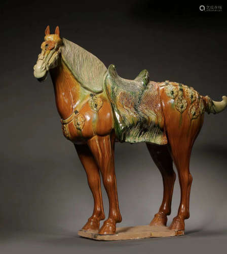 CHINESE TRI-COLORED HORSE, TANG DYNASTY