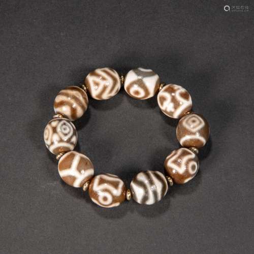 CHINESE GZI BEADS BRACELET, TANG DYNASTY