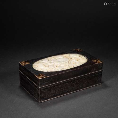 CHINESE ROSEWOOD BOX, QING DYNASTY