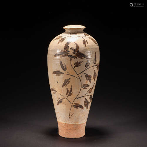PLUM VASE FROM CIZHOU WARE, SONG DYNASTY