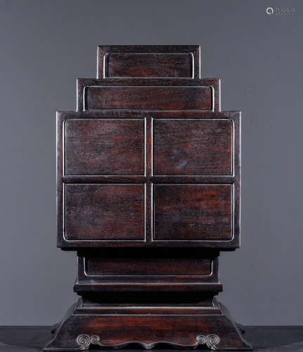CHINESE ROSEWOOD DRESSING CABINET, QING DYNASTY